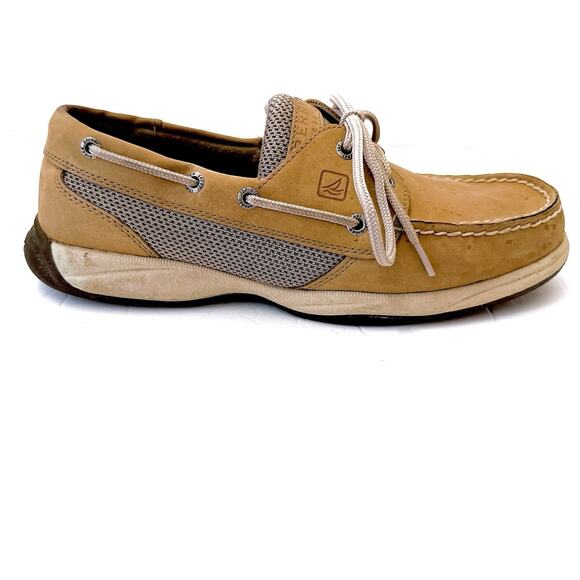 Sperry Top Sider Women's Size 8 M Angelfish Tan Boat Shoes Comfort Loafer Casual - Picture 2 of 8
